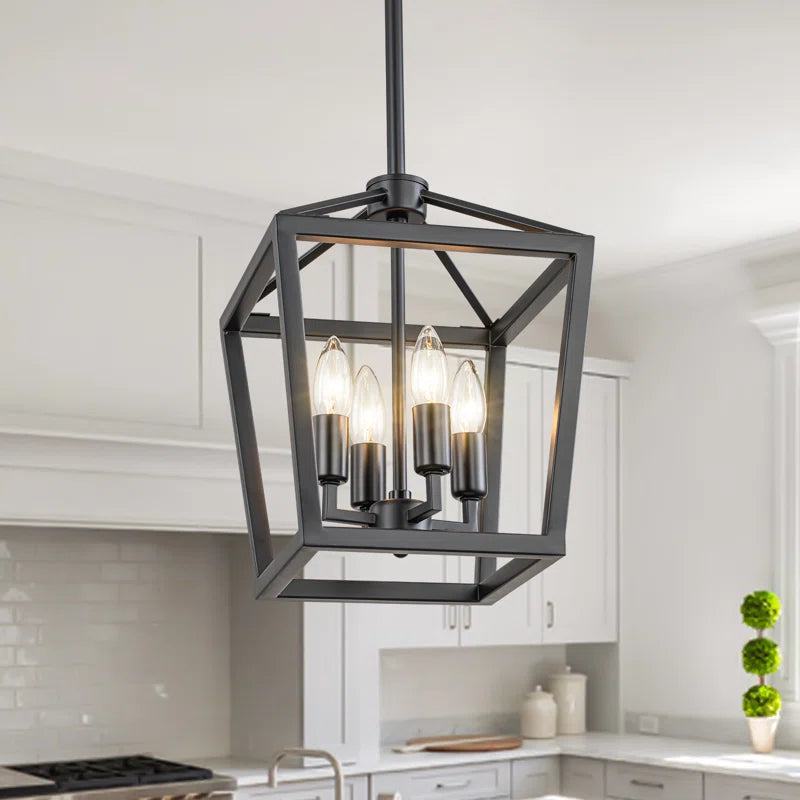 Jaisyn 4 Light Lantern Pendant Light