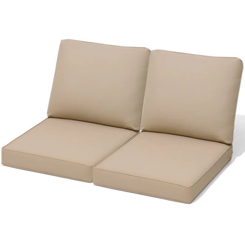 8" thick cushion set-back cushions and set cushions Beige