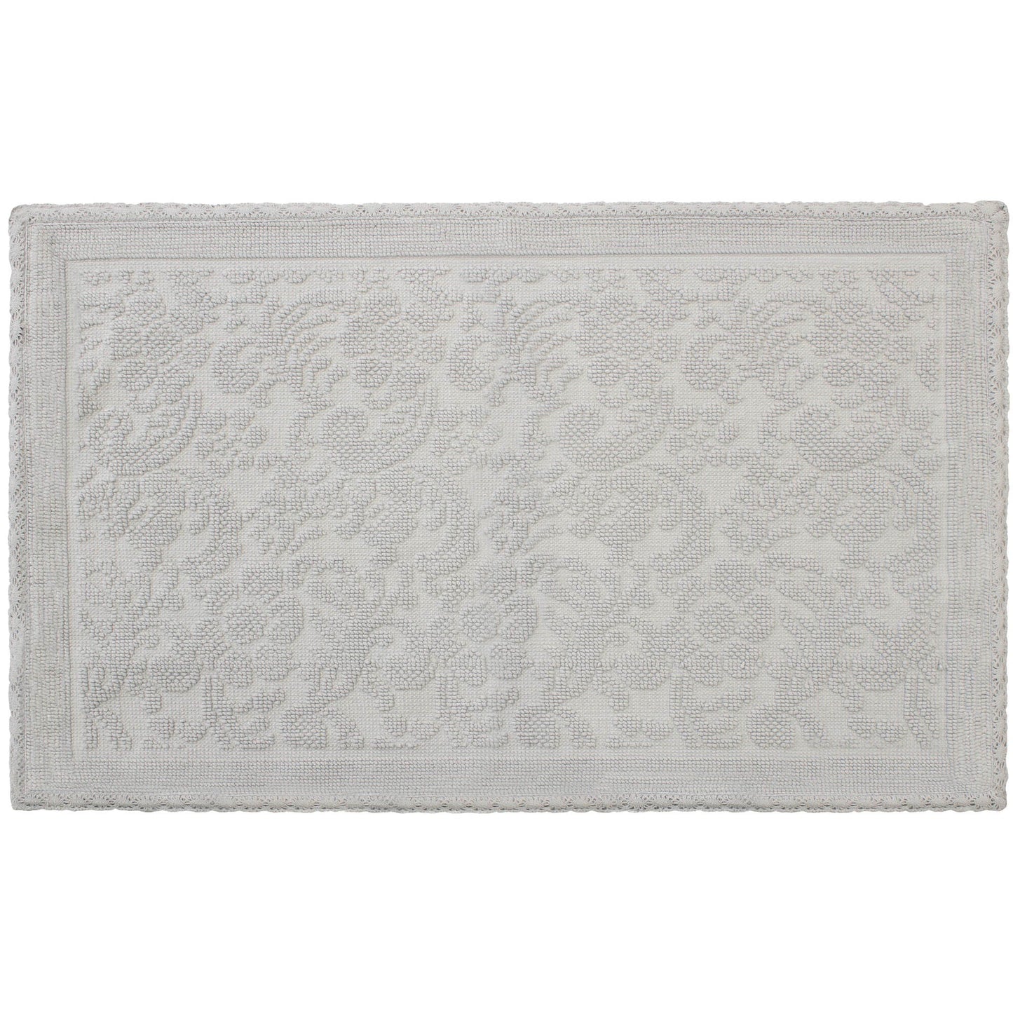 Jean Pierre Ricardo Bath Rug 21x34 Light Grey