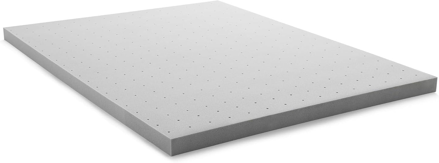 Lucid 3 Inch Bamboo Charcoal Memory Foam Mattress Topper, Twin XL