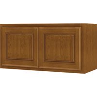 Randolph W3015RA-B Double Door Kitchen Cabinet, 30 in W X 12 in D X 15 in H, Amber