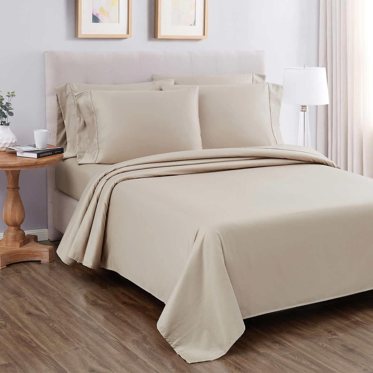 Kirkland Signature 680 Thread Count 6-piece Sheet Set Beige