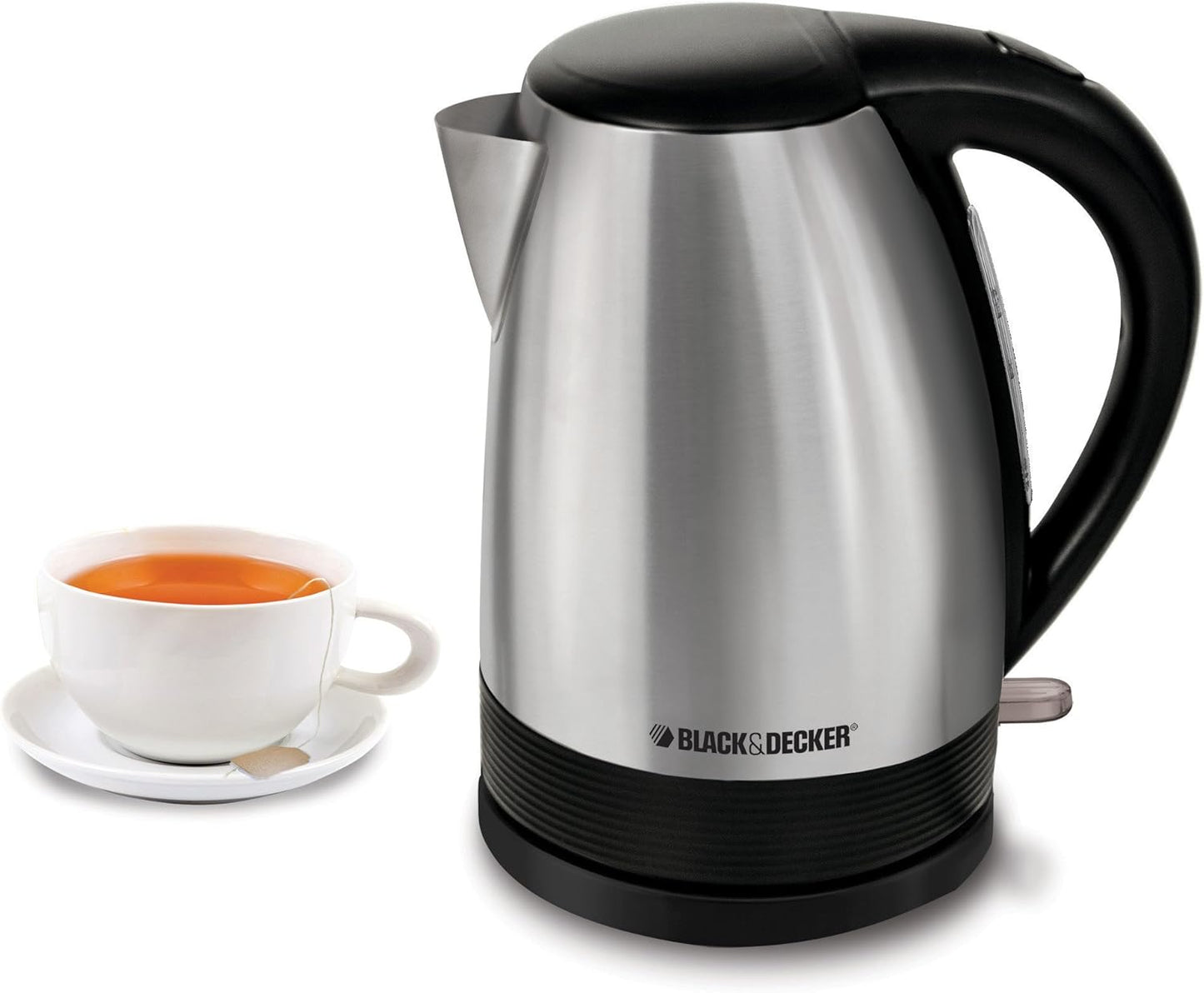 BLACK+DECKER Electric Kettle, Brushed Stainless Steel Tea Kettle