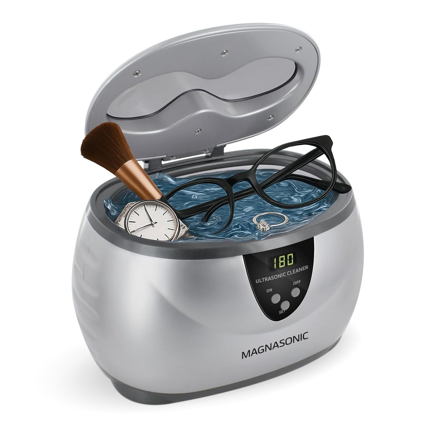 Magnasonic Digital Ultrasonic Jewelry and Eyeglass Cleaner