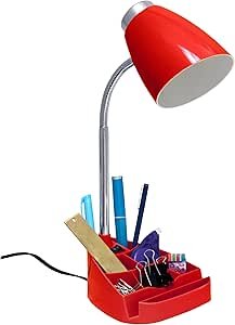 Limelights Gooseneck Organizer Desk Lamp with iPad Tablet Stand Book Holder