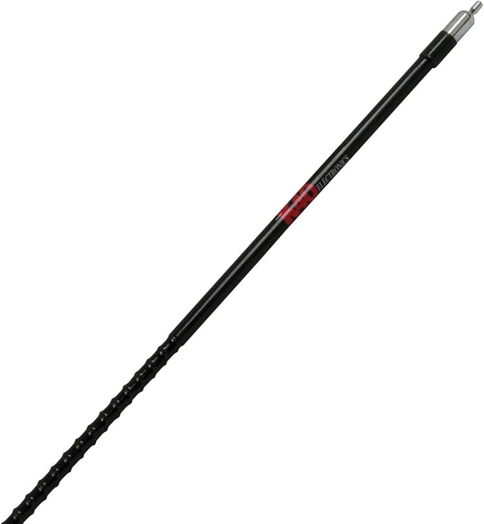 K40 SF-200K Black 2 Foot 500 Watt Superflex Tunable Fiberglass CB Whip Antenna