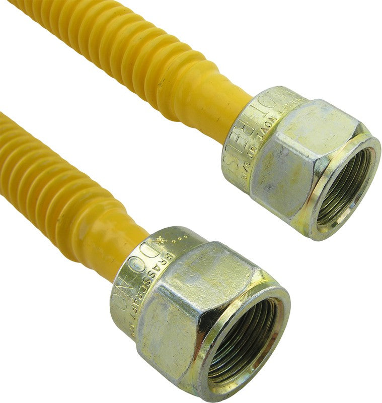 LASCO 10-1275 Texas Fine Flare Gas Line, 3/8-Inch X 3/8-Inch Female Nut X 72-Inch Length