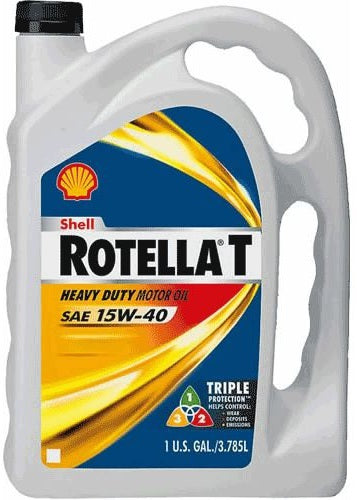 Shell Rotella 550019913-3PK T Triple Protection 15W-40 Motor Oil - 1 Gallon