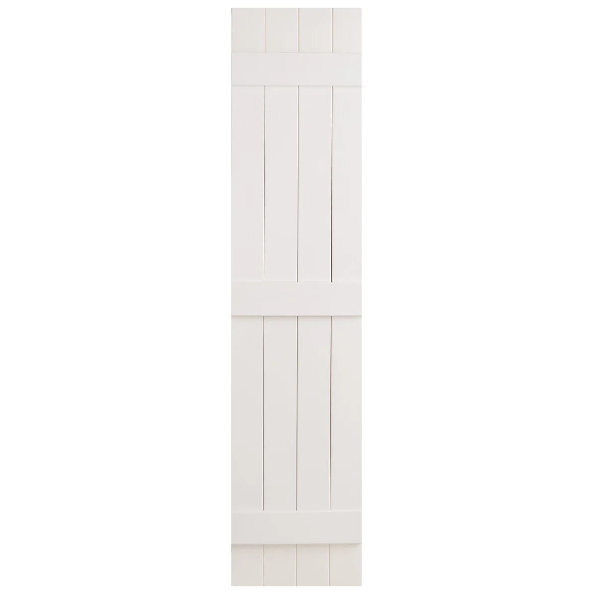 New Four Board and Batten Closed Vinyl Shutters Pair (Set of 2)