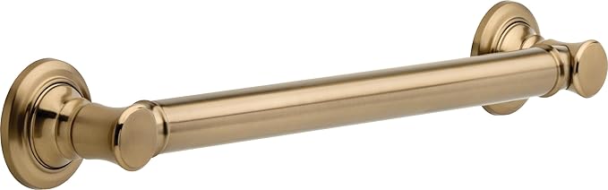 New Delta Faucet 41618-CZ Traditional Decorative ADA Grab Bar, 18-Inch, Champagne Bronze