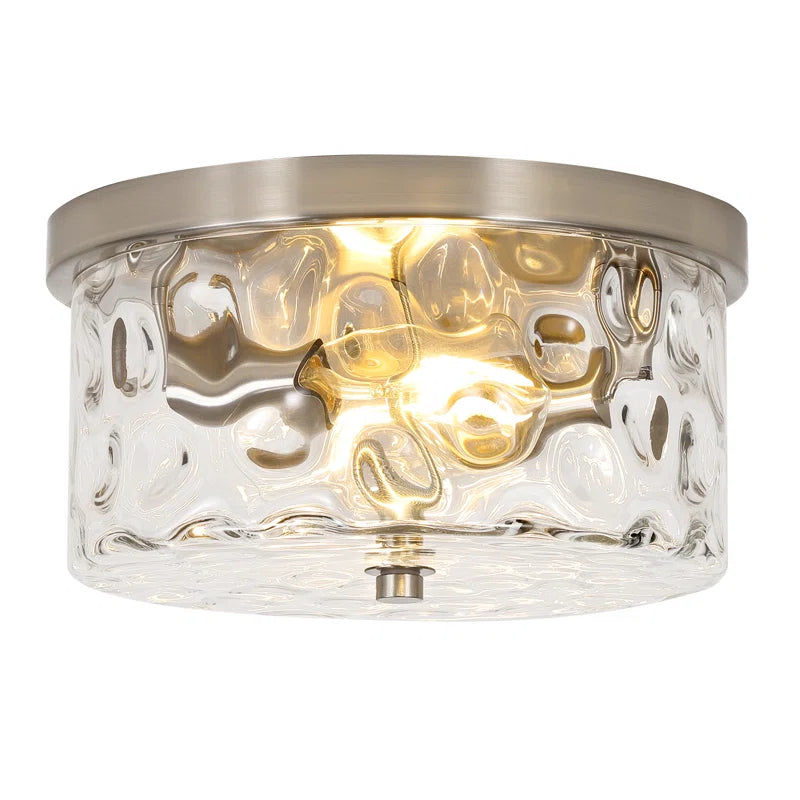 Alixandra 2 light flush mount ceiling light Brushed Nickel
