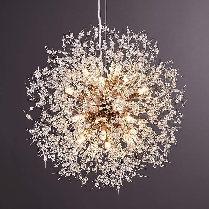Shugar 12 Light Modern Crystal Beaded Chandelier