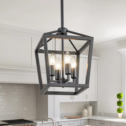 Jaisyn 4 Light Lantern Pendant Light
