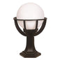 Outdoor wall light 30x45 cm with ABS body and polyethylene bulb in black finish.