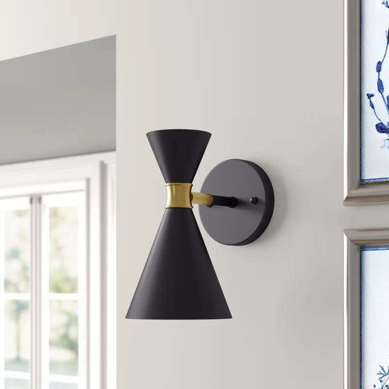 Badgett 9.5”H Dimmable Armed Sconce/Wall Light