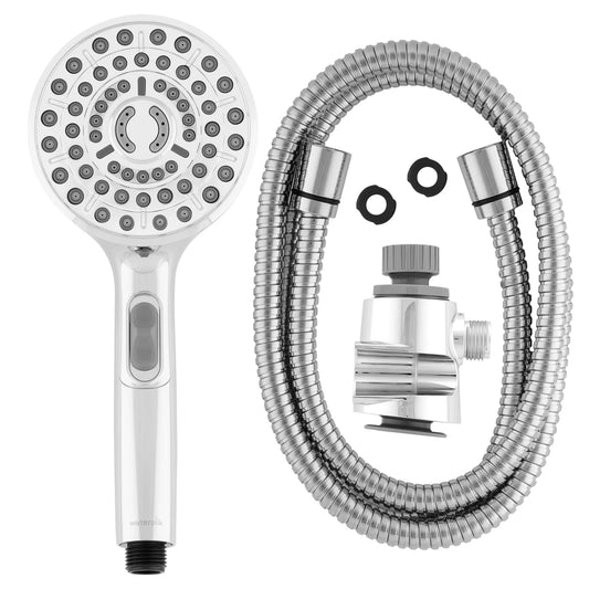 Waterpik Dual Dock Shower Head with Easy Select Spray Control on Handle