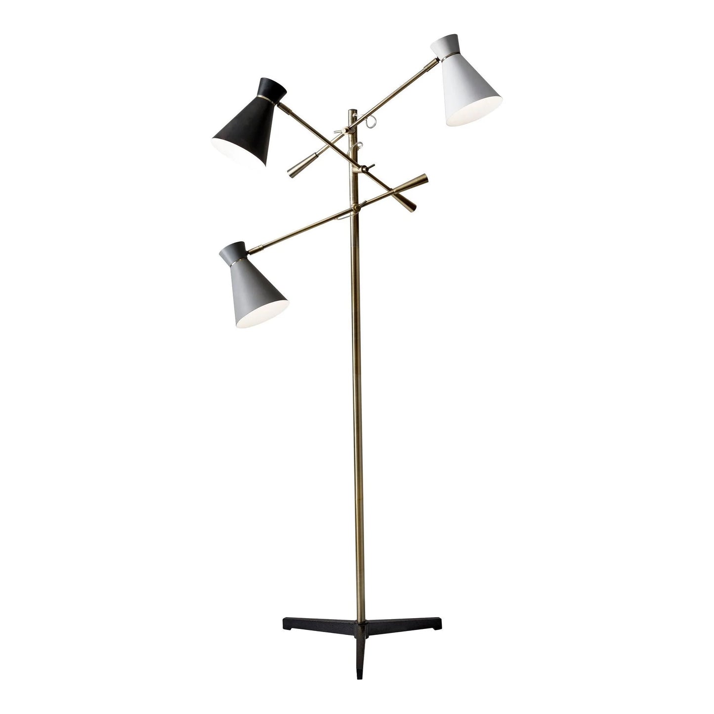 Adesso Lyle 71 in. Brass Floor Lamp