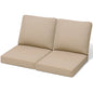 8" thick cushion set-back cushions and set cushions Beige