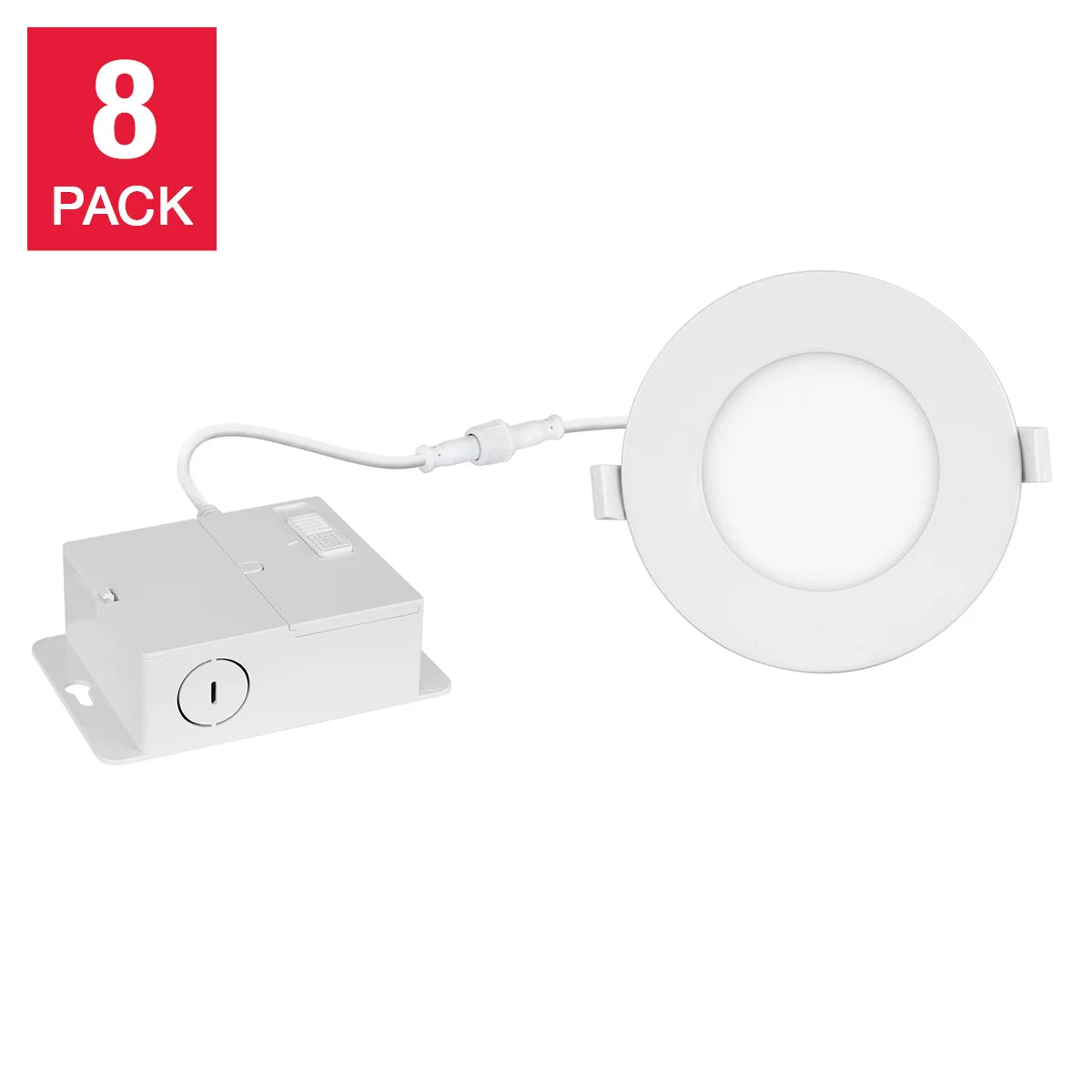 New Luminus 4-in. 5CCT Recessed Panel Light Kit, 7-pack