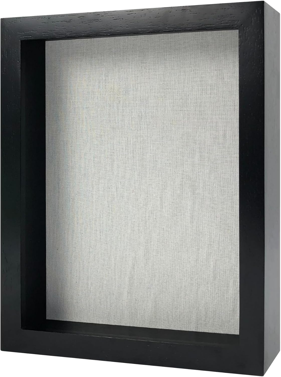 8"x10" Solid Wood Black Display Shadow Box Frame - Memory Box for Keepsakes