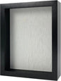 8"x10" Solid Wood Black Display Shadow Box Frame - Memory Box for Keepsakes