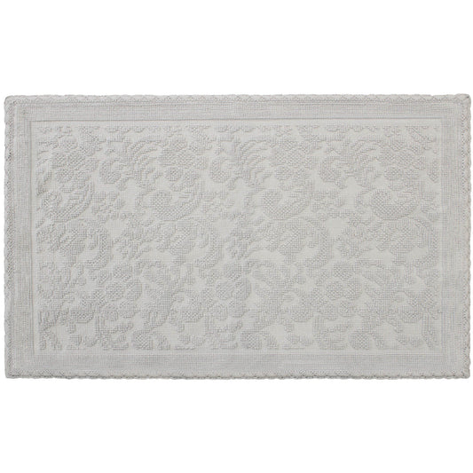 Jean Pierre Ricardo Bath Rug 21x34 Light Grey