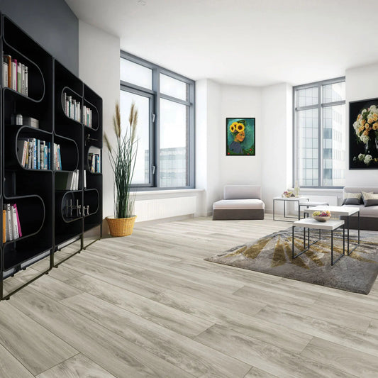 SERENIA 18 cm (7.1 in.) Vinyl Plank Flooring London Mist Oak