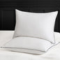 New Goose Down Plush Support Pillow 100% cotton Fabric (set of 2) King