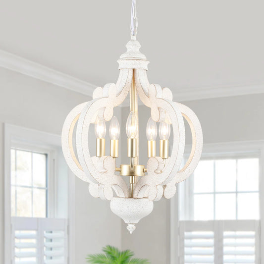 Tinnin 5-light Dimmable Geometric Chandelier