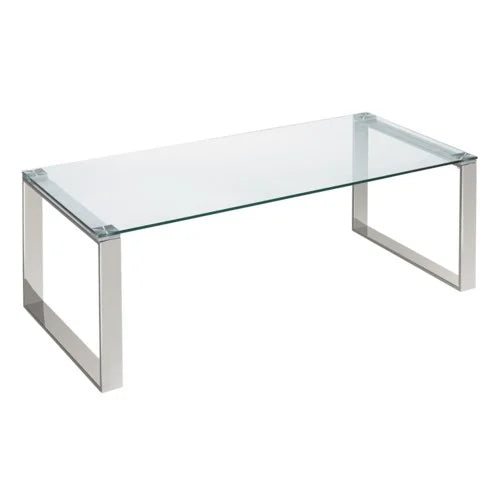 DAVID Chrome and Glass Coffee Table N GY-CT-10913S