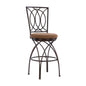 Sasun Swivel Upholstered Counter Stool with Metal Frame