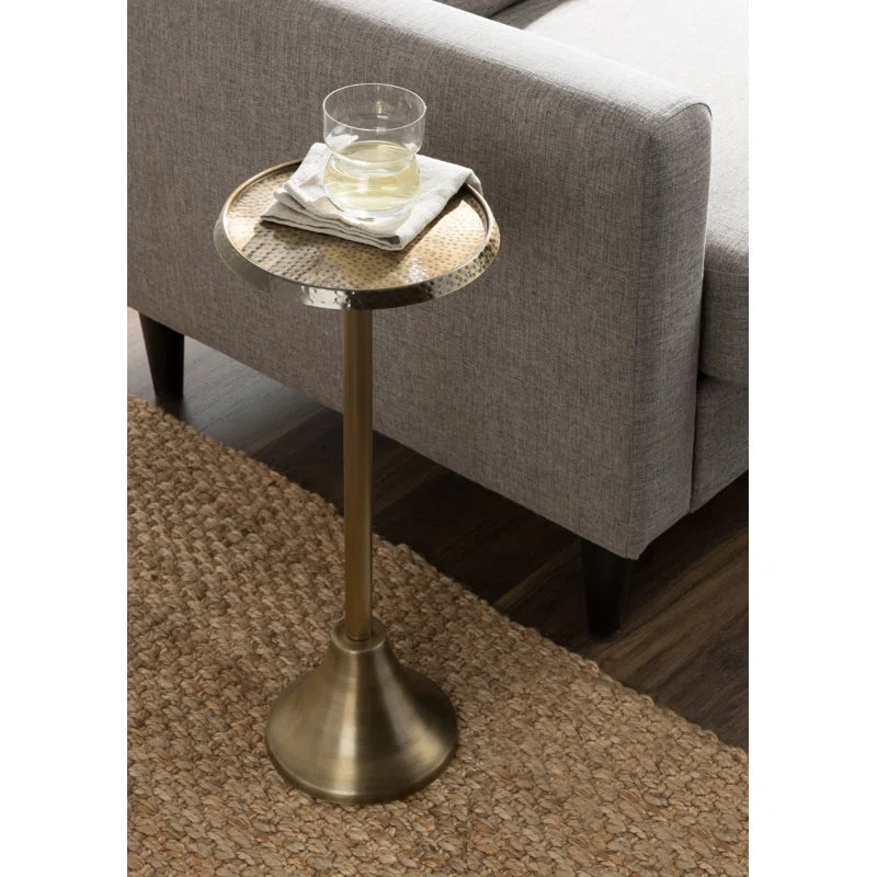 Deanna Iron End Table 23" H x 9" W x 9" D