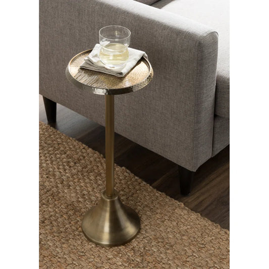 Deanna Iron End Table 23" H x 9" W x 9" D