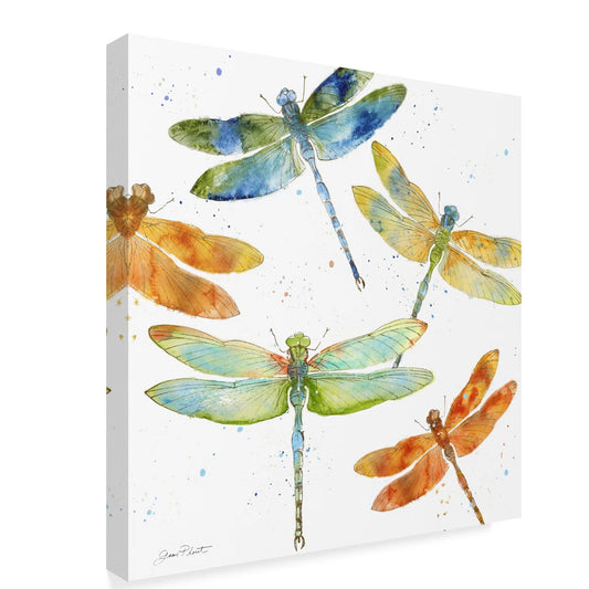 Dragonfly Bliss 1' Print on Wrapped Canvas