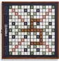 Scrabble Grand Folding Edition - Oversized Rotating Game Board with Wood Frame, Raised Grid, Wooden Tiles, and Storage