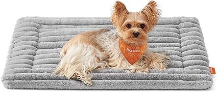 Feandrea Dog Bed Mat, Pet Blanket for Dogs and Cats, Machine Washable Warm Pet Mattress, Dove Gray