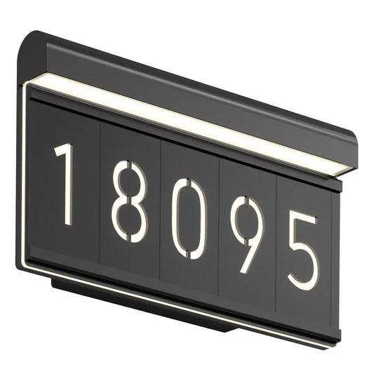 Artika Bowen Outdoor LED Address Light, Black