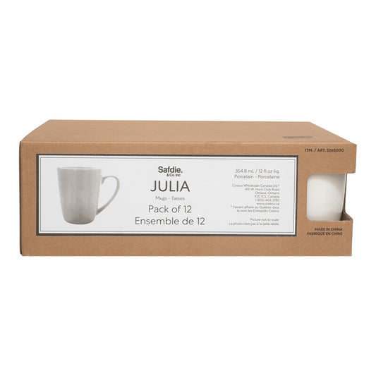 Safdie Julia 12 oz Mugs 12 Pack