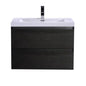 McConnico 29.5" Single Bathroom Vanity Rich Black