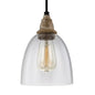 Generation Lighting Canada Matrimonio 1-Light Pendant in Driftwood/Zinc