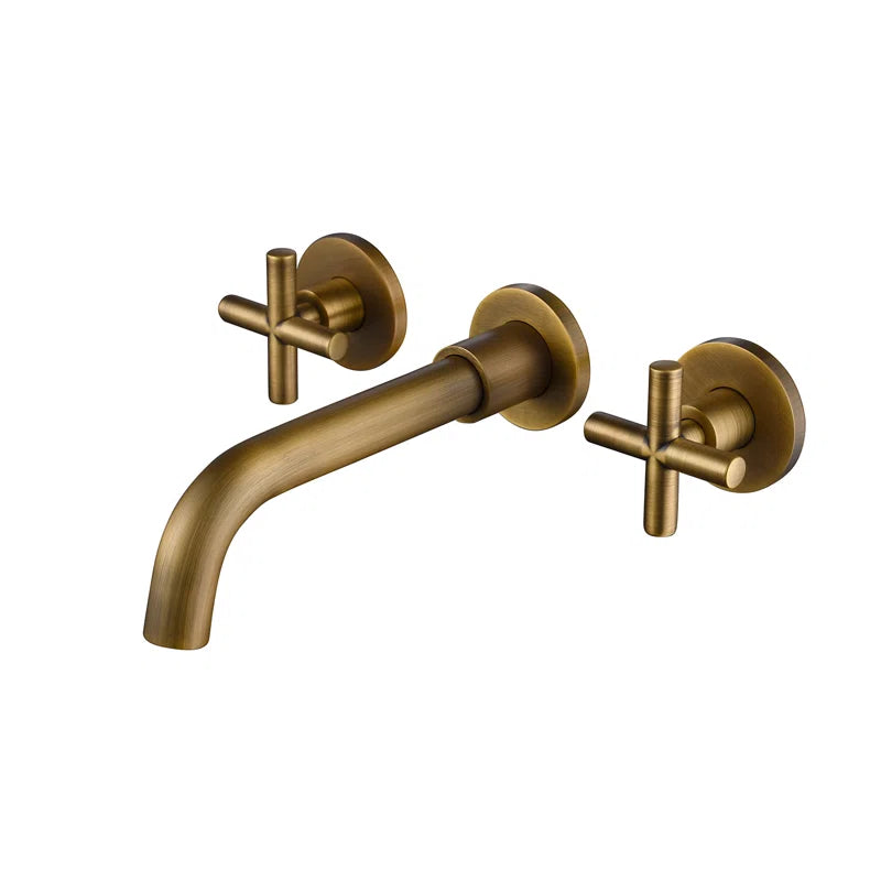 Used Bathroom Faucet Wall Mounted Bathroom Sink Faucet in Bronze