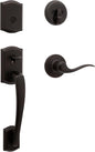 Kwikset Prescott Venetian Bronze Entry Door Lock with Jaladera handle