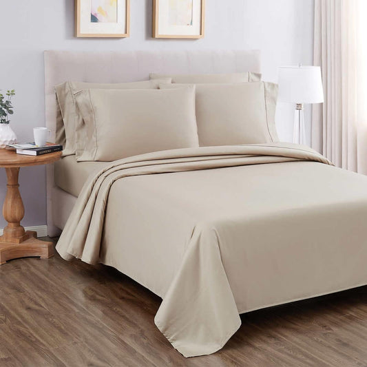 Kirkland Signature 680 Thread Count 6-piece Sheet Set Beige