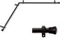 Rod Desyne Corner curtain Rod - 48-in to 84-in - Stainless Steel - Cocoa