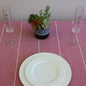 Cannady Red Striped 100% Cotton Table Cloth