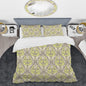 Queen Grey And Yellow Damask Damask Duvet Cover
