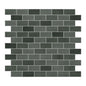Subway Green Mixed 11.3 in. x 10.8 in. Stone Composite Handmade Looks Peel and Stick Backsplash Wall Tile (10-Pack)
