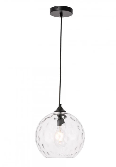 Cashel 1 Light 9.8 inch Black Pendant Ceiling Light