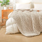 Chenille Chunky Knit Throw, Luxury Hand-Knitted Yarn Throw Blanket
