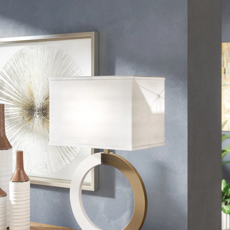11" H x 10" W Linen Rectangle Lamp Shade